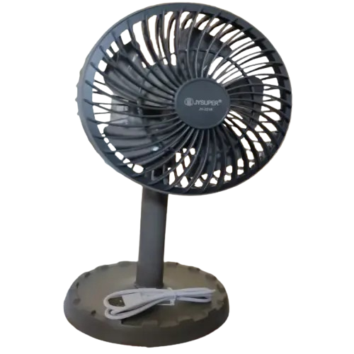 JY Super JY-2217 Multicolor AC DC Rechargeable Portable Mini Table Fan